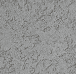 Gray textured surface with a rough, uneven pattern resembling plaster or stucco. The texture includes small ridges, grooves, and indents spread randomly across the surface.