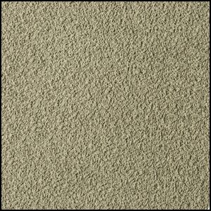 Close-up view of a beige, textured carpet surface, showing a uniform and dense pattern of fibers.