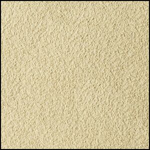Close-up view of a textured beige or light tan surface, possibly sandpaper or stucco, with a rough, grainy appearance and small, uneven particles throughout.