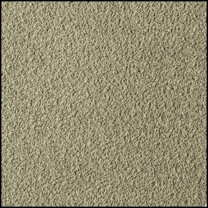 Close-up view of a beige, textured carpet surface, showing a uniform and dense pattern of fibers.