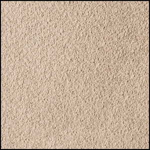 Close-up view of a beige, rough-textured surface, possibly sandpaper or stucco, with a slightly grainy appearance and consistent color throughout.