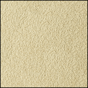 Close-up view of a textured beige or light tan surface, possibly sandpaper or stucco, with a rough, grainy appearance and small, uneven particles throughout.